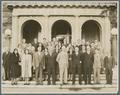 Commerce staff in front of Bexell Hall