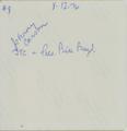 Boyd, William Beaty, UO President, 1975 - 1980 [23] (verso)