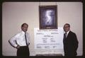 Professors Ed Easton and Cliff Maser with School of Business and Technology poster, 1966