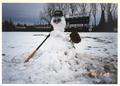 Baseball snowman on 1993 opening day