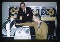 Tom Yates and Lyle Calvin in computing center, Oregon State University, Corvallis, Oregon, 1984