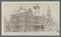 Snow scene with Fairbanks Hall, 1919