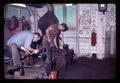 Farrier students using forge and anvil, Oregon State University, Corvallis, Oregon, circa 1969