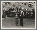 William Jasper and Lenora Kerr under a tree