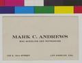 Business card of Mark C. Andrews