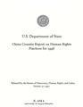 China Country Report on Human Rights Practices for 1996