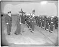 General William F. Dean arriving at the Corvallis airport, April 1954