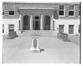 Sun Dial adjacent to Commerce Building (Bexell Hall), Summer 1955