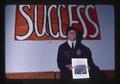 Award recipient at Oregon Wheat Growers League conference, Moro, Oregon, 1976