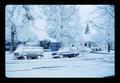 Snowy day at Lear and Whitfield houses, Corvallis, Oregon, 1989