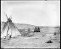 Camp of Billy Barnhart, Umatilla indian, on Umatilla river, 1903