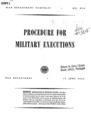 Procedure for Military Executions