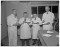 Ice cream judging for the 1952 contests held in connection with the annual Dairy Manufacturers Association, February 1952