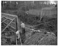 Bridge connecting The Mall with Philomath Road under construction, April 1959