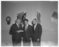 Student receiving Forestry scholarship, Fall 1961