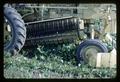 Closeup of mechanical bean harvesting at Edwards Farm, 1967