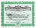Portland Brewing Company Shareholder Certificate