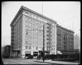 Imperial Hotel, Broadway and Stark, Portland. Autos parked on street. Owl Drug Co. in background.