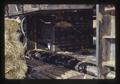 Baling chamber on super density straw baler, Hastro West, Oregon, circa 1973