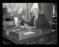Frank Ballard at his desk on his first day as President of Oregon State College