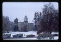 Benton Hall with snow, Oregon State University, Corvallis, Oregon, 1977