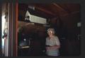 Scale model of Wimer Covered Bridge owned by Gladys Boulter, Wimer (A16) showing rounded opening as indicated by Wes Hartman (A4)