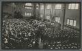 Commencement ceremonies being held in the Men's Gymnasium