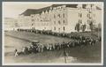 Rooters parading to the game, circa 1916