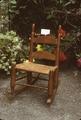 Small rocker made 1931. Hulda put in the rawhide seat that had been cured by her father