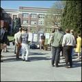 A display in the Memorial Union Quad: "Ten Most Dangerous Men in America"