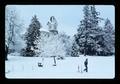 Benton Hall in the snow, Oregon State University, Corvallis, Oregon, 1989