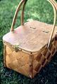 Purse or lunch basket, 10 x 7 x 5.25 inches, with handle 12.5 inches tall