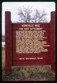 "Wingville 1862: The First Settlement" sign, Oregon, November 28, 1968