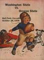 Washington State University vs. Oregon State College Game Program, October 28, 1939