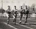 Four Oregon runners, 1950