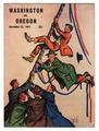 Oregon vs. Washington Football program, Nov. 22, 1941