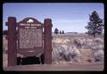 Fort Rock, Oregon History sign, Oregon, April 1970