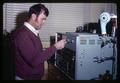 Dick Scanlan using a gas chromatograph, Oregon State University, Corvallis, Oregon, March 1969