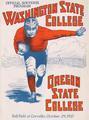 Washington State College vs. Oregon State College Game Program, October 29, 1927