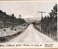 Mill Creek Dirt Road in 1910 at Neilsen Place, More description on file