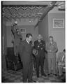 Vice-President Richard Nixon meeting with the press at OSC, October 26, 1954