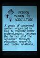 Oregon Women for Agriculture presentation slide, 1977