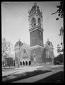 First Congregational Church, Portland., at corner of Park and Madison. [Photo emphasizes height of tower.]