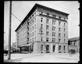 Marshall-Wells Hardware Co. old building at 4th and Pine, Portland. Horse-drawn wagons at loading dock.