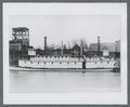 Paddlewheelers, Three Sisters, and William M. Hoag on the Willamette River at Corvallis wharves, circa 1900