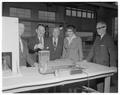 Oregon Governor Robert D. Holmes attending science exposition, April 1958