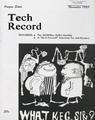 Oregon State Technical Record, November 1958