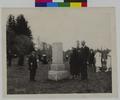 Champoeg Monument and descendents of members of first gathering. (recto)