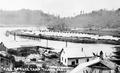 Tent camp on land near river