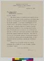 Letter to Gertrude Bass Warner from Immanuel M. Casanowiez